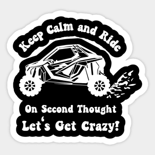 Keep Calm and ATV Sticker